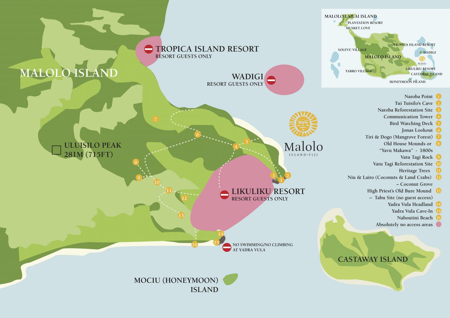 Castaway island map